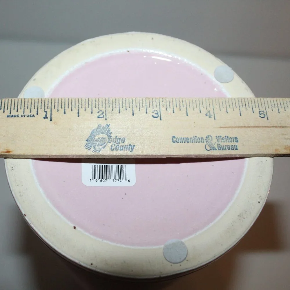 Tall Skinny Pink White Striped‎ Vase by at Home Tracy Boyd